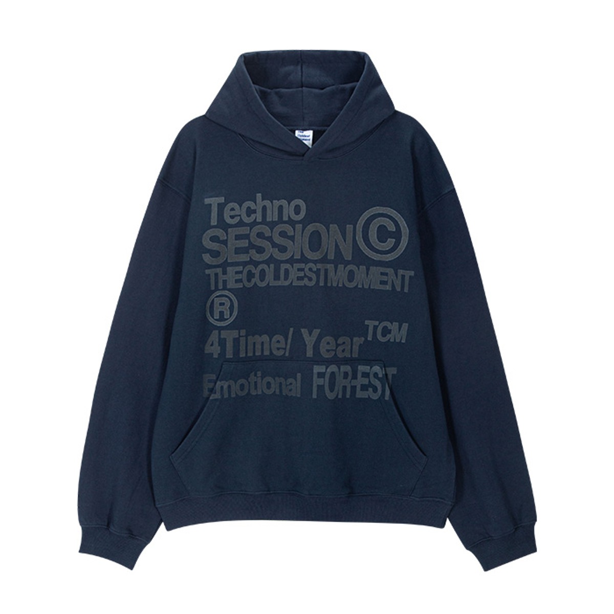 TCM techno hoodie (navy)