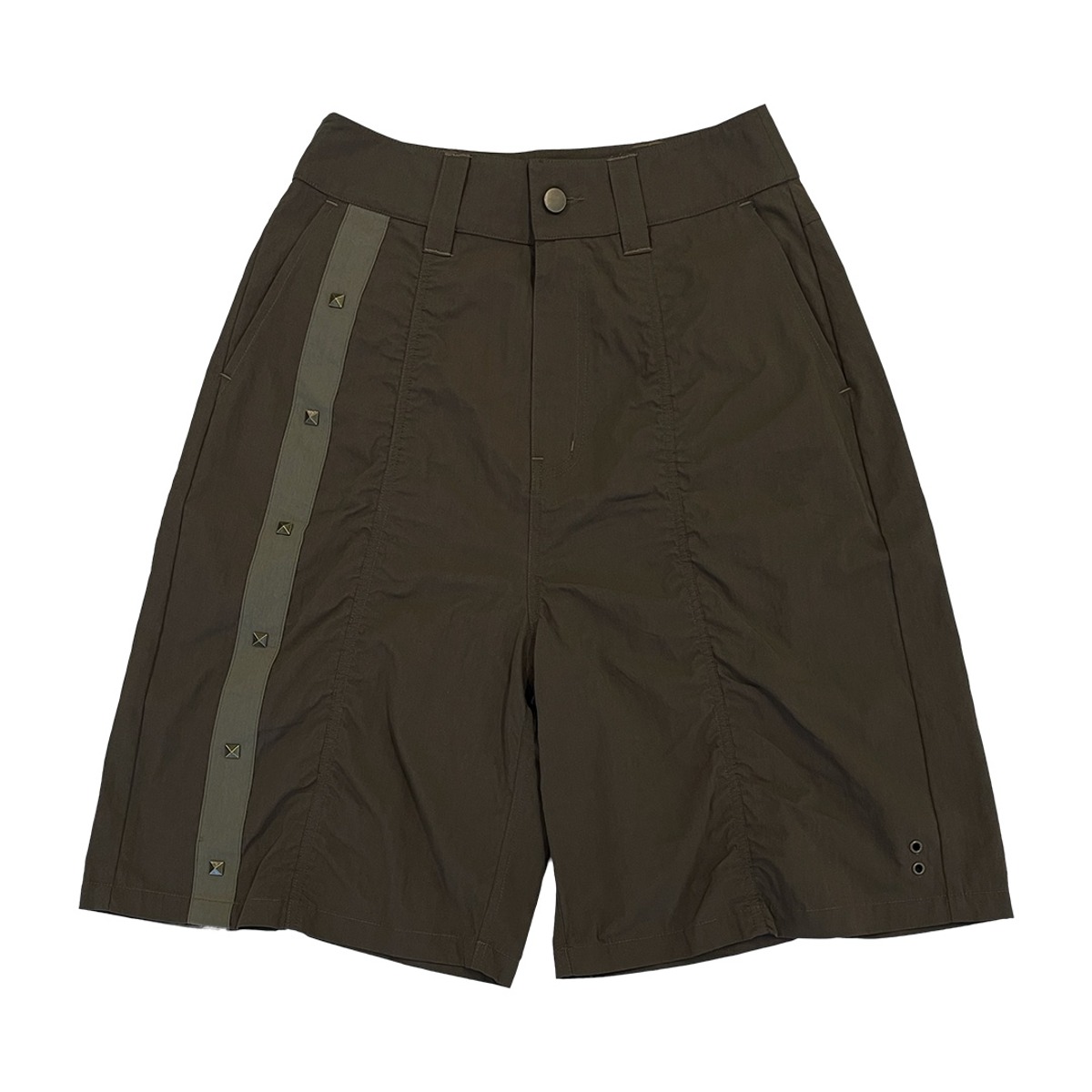 TCM shirring half pants (brown) (6/14 예약배송)