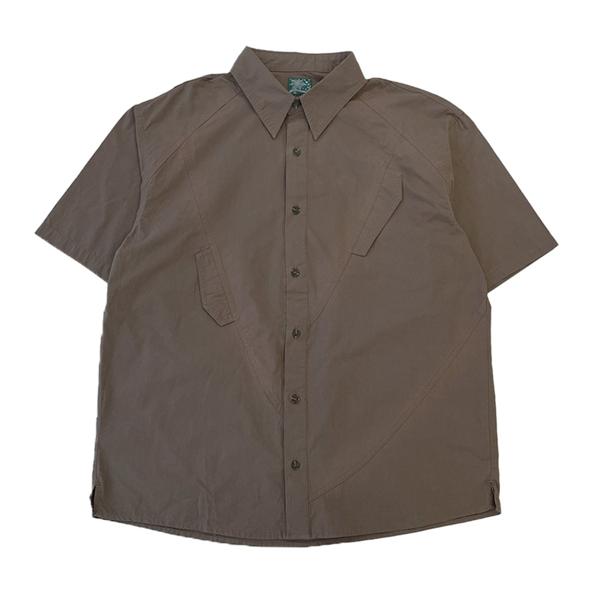 TCM vintage washing half shirts (brown) (6/14 예약배송)