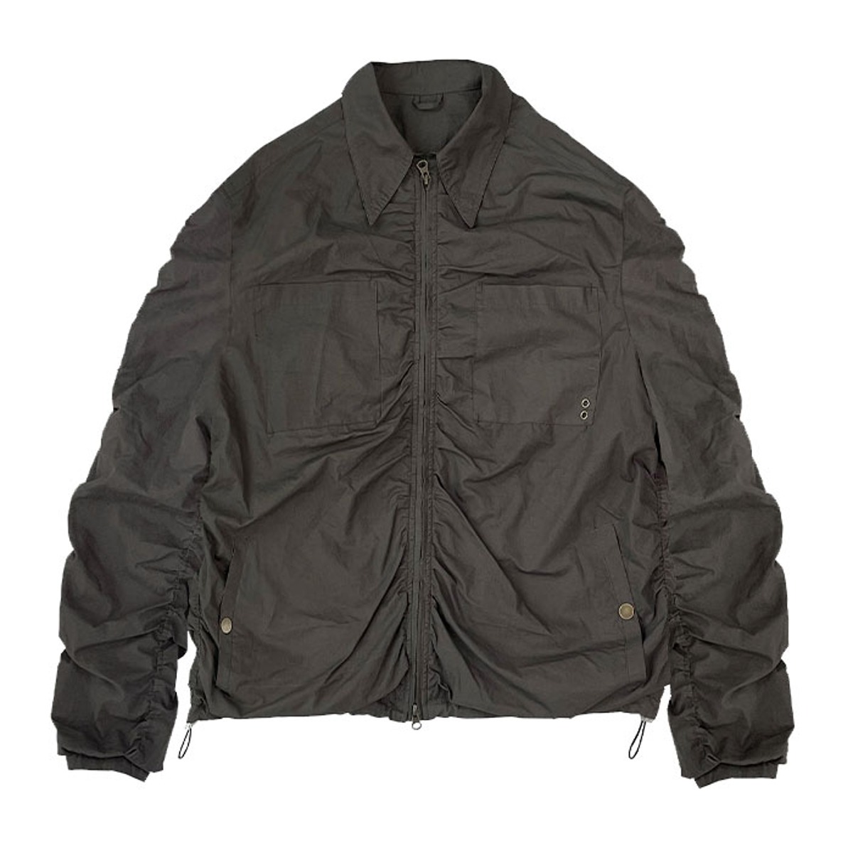TCM shirring bomber jacket