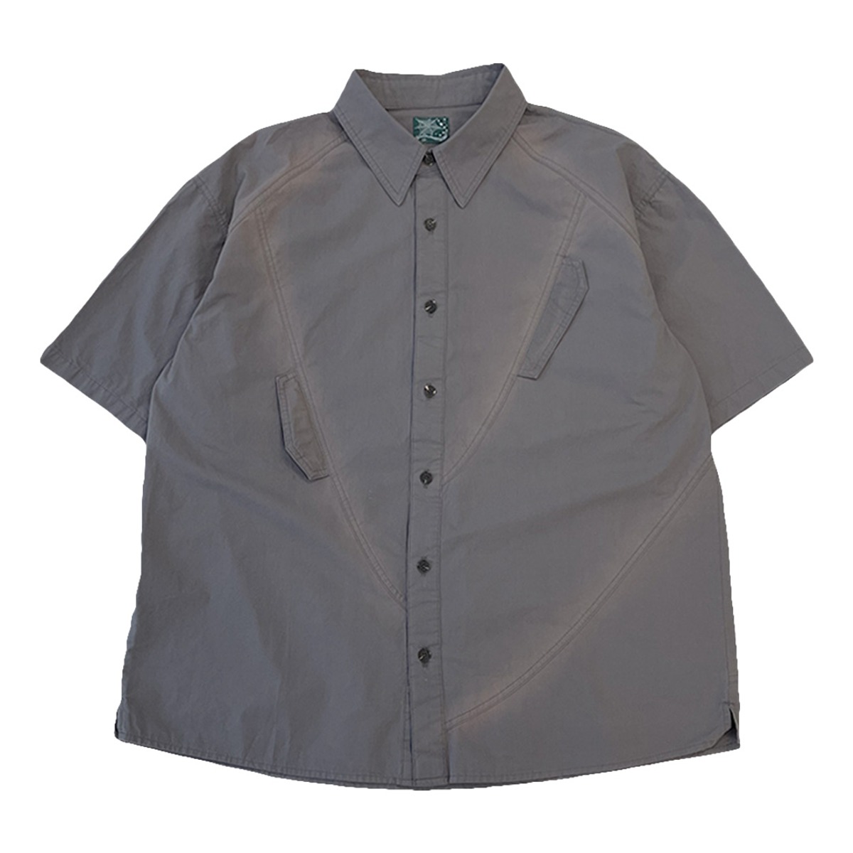 TCM vintage washing half shirts (purple grey) (6/14 예약배송)