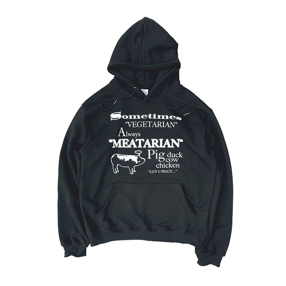 TCM meatarian hoodie (black)