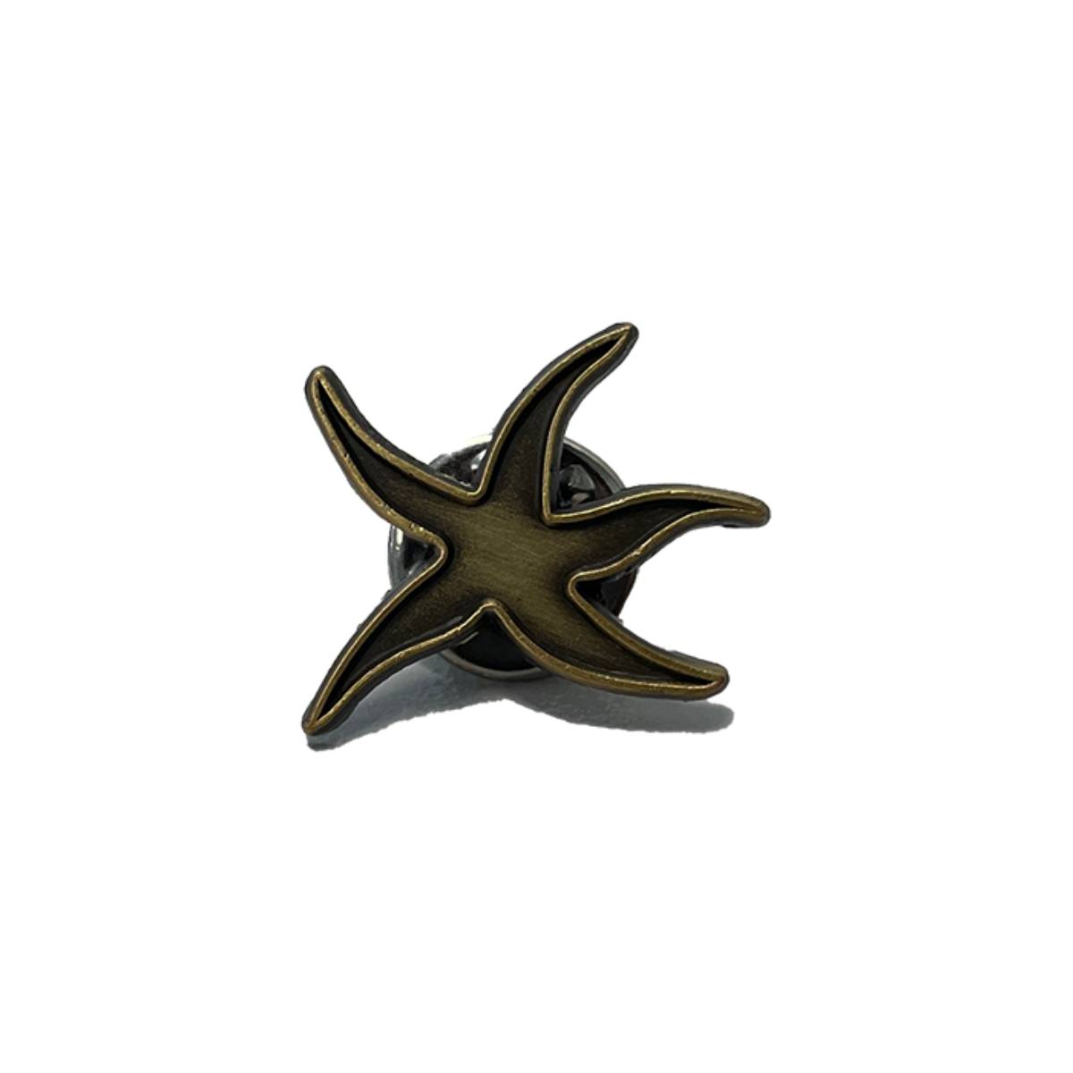 TCM mini starfish badge (vintage gold)