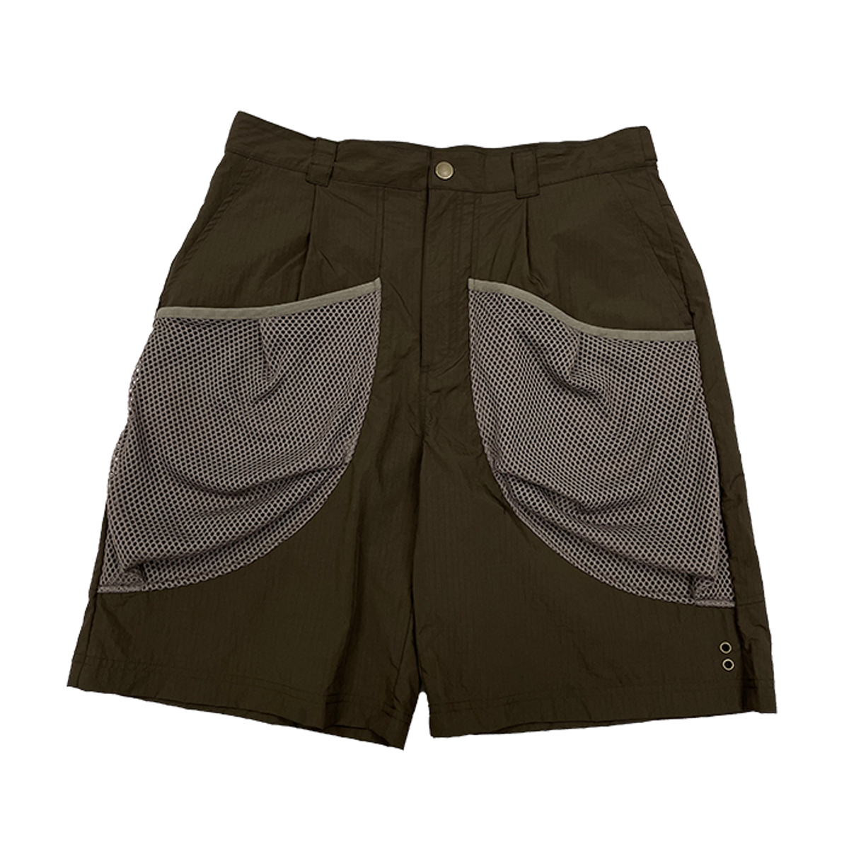 TCM volume nylon shorts pants (brown)
