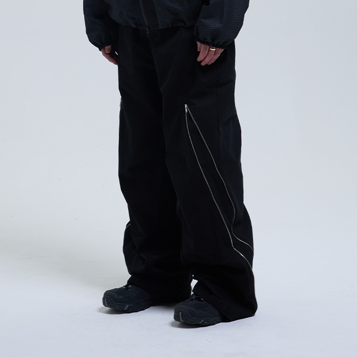 TCM front back zipper pants (black) (10/6 예약배송)