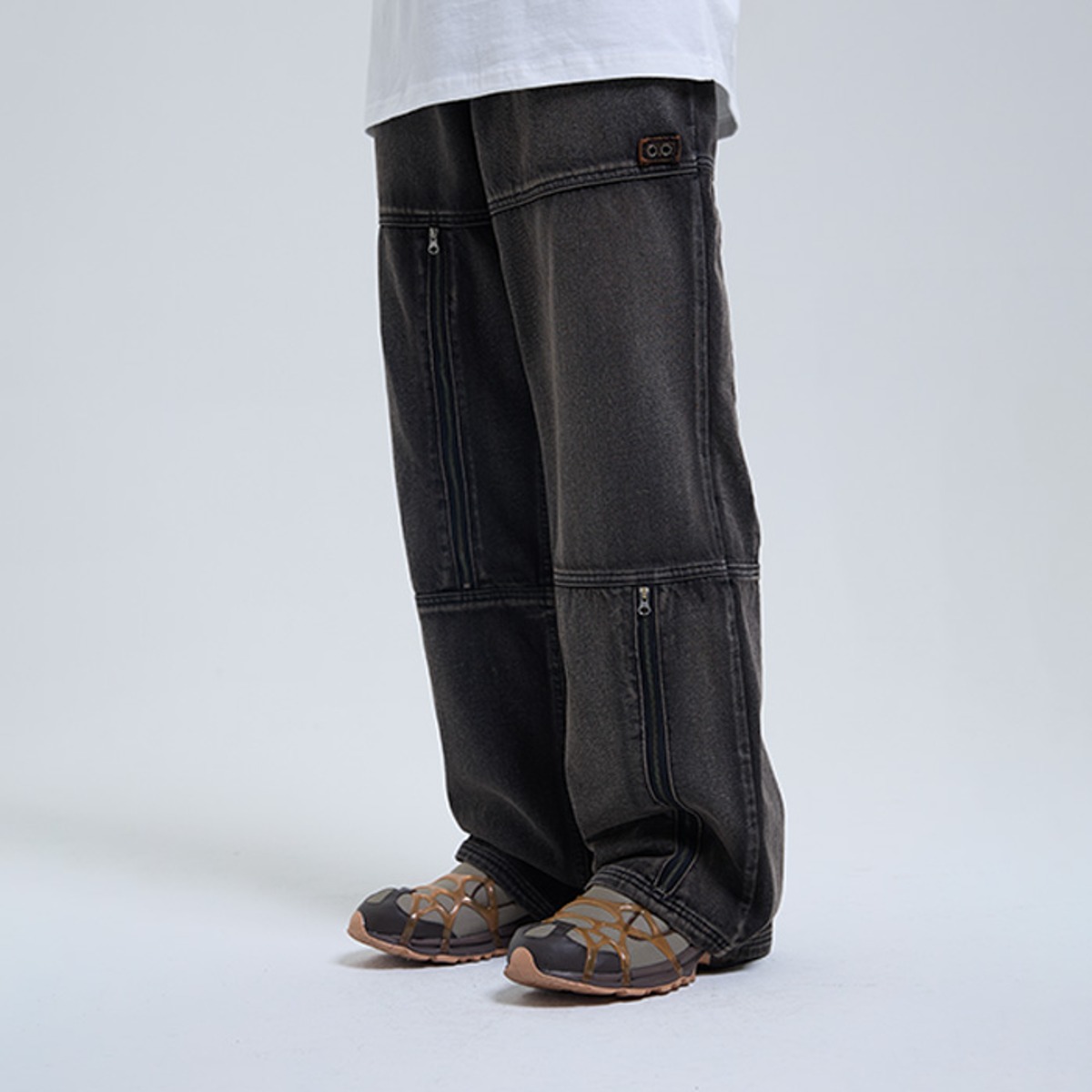 TCM block denim pants (10/6 예약배송)