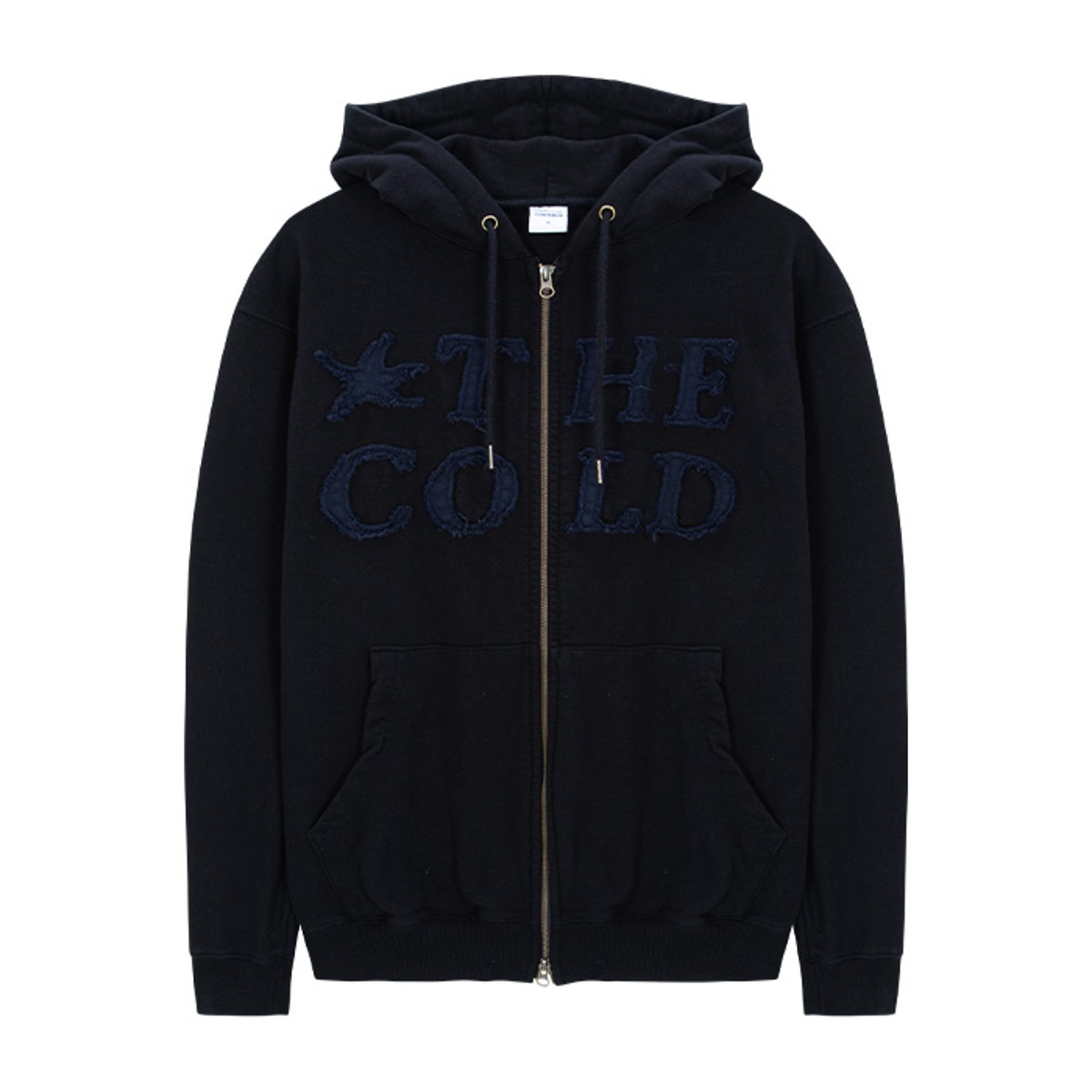 TCM the cold hooded zip-up (black)