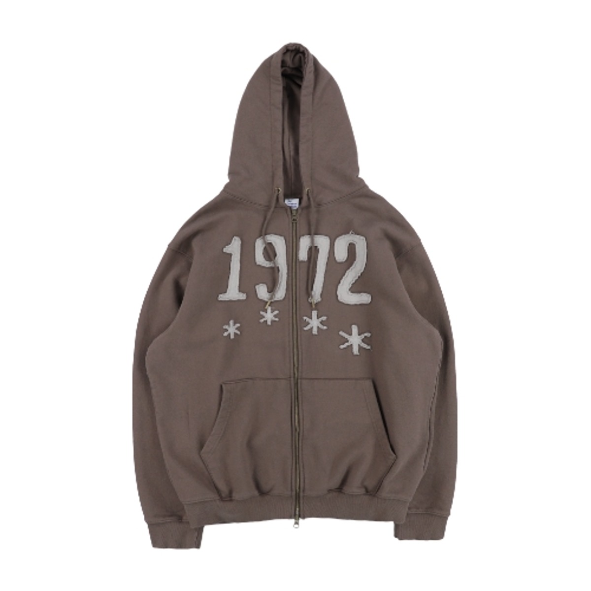 TCM 1972 hooded zip-up (dark brown)
