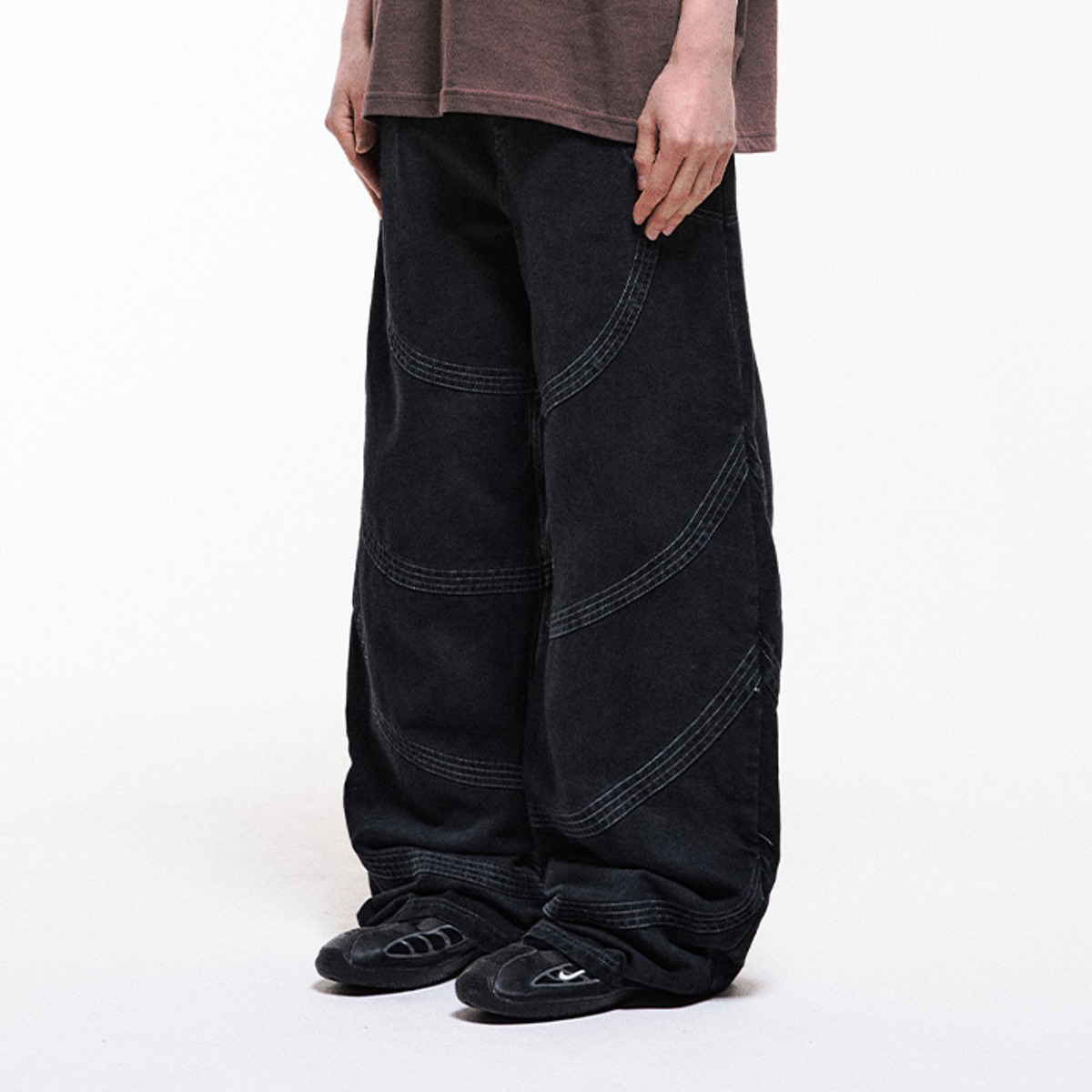 TCM vintage shrimp pants (black) (5/17 예약배송)