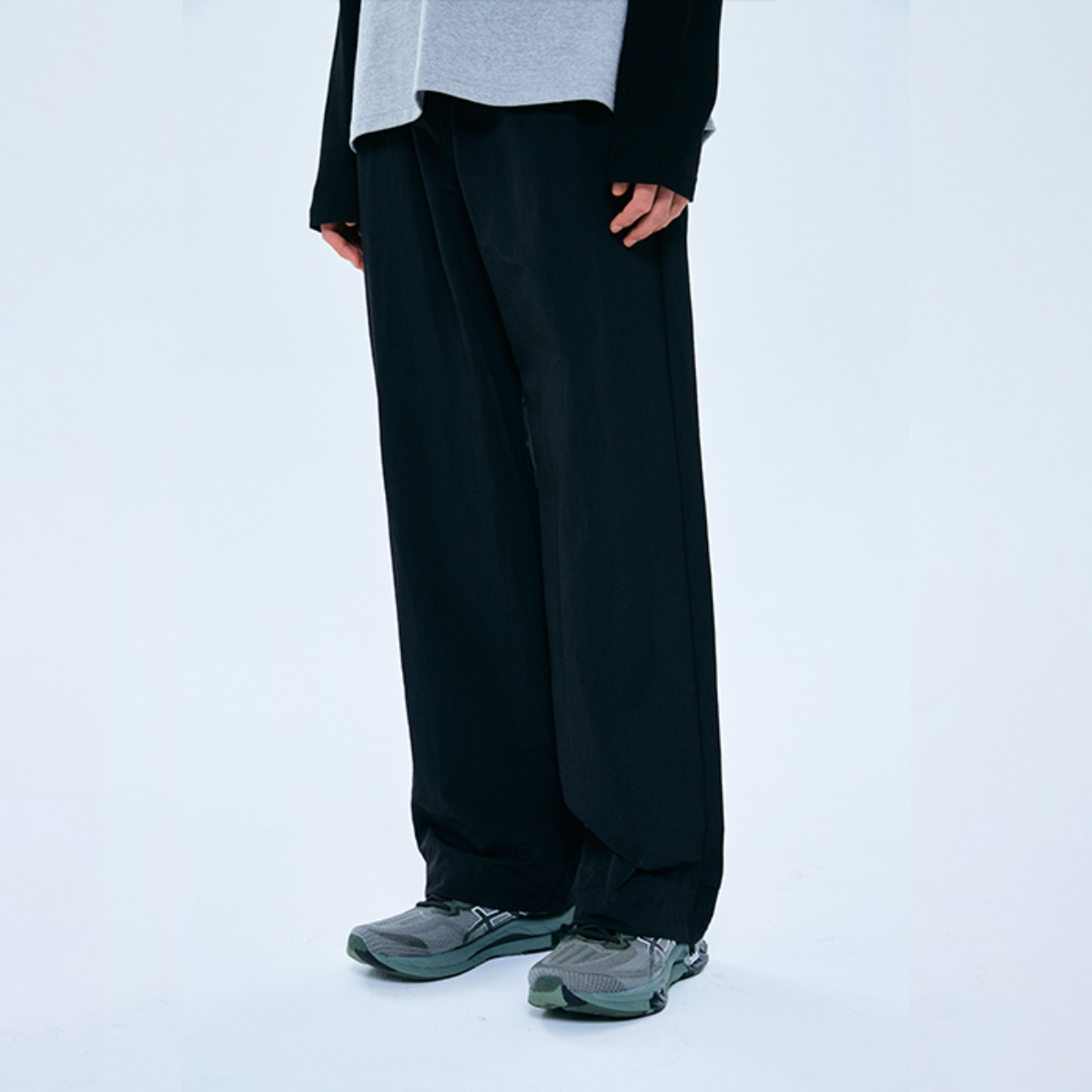 TCM easy nylon pants (black)