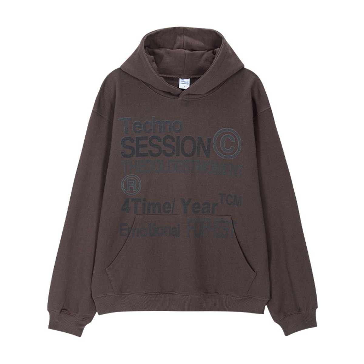 TCM techno hoodie (dark brown) (10/24 예약배송)