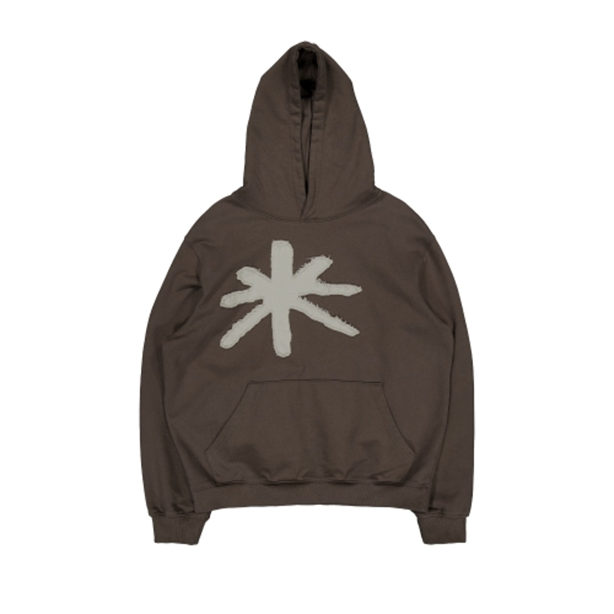 TCM s flower hoodie (dark brown)